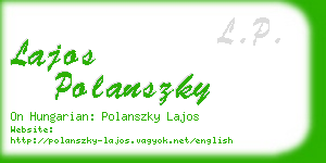 lajos polanszky business card